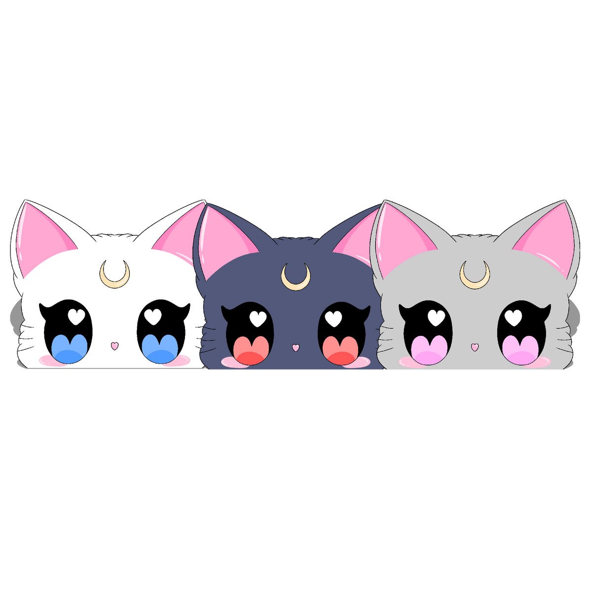 FINAL RUN Valentines Sailor Moon Kittys